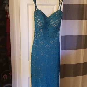 Turquoise mermaid dress